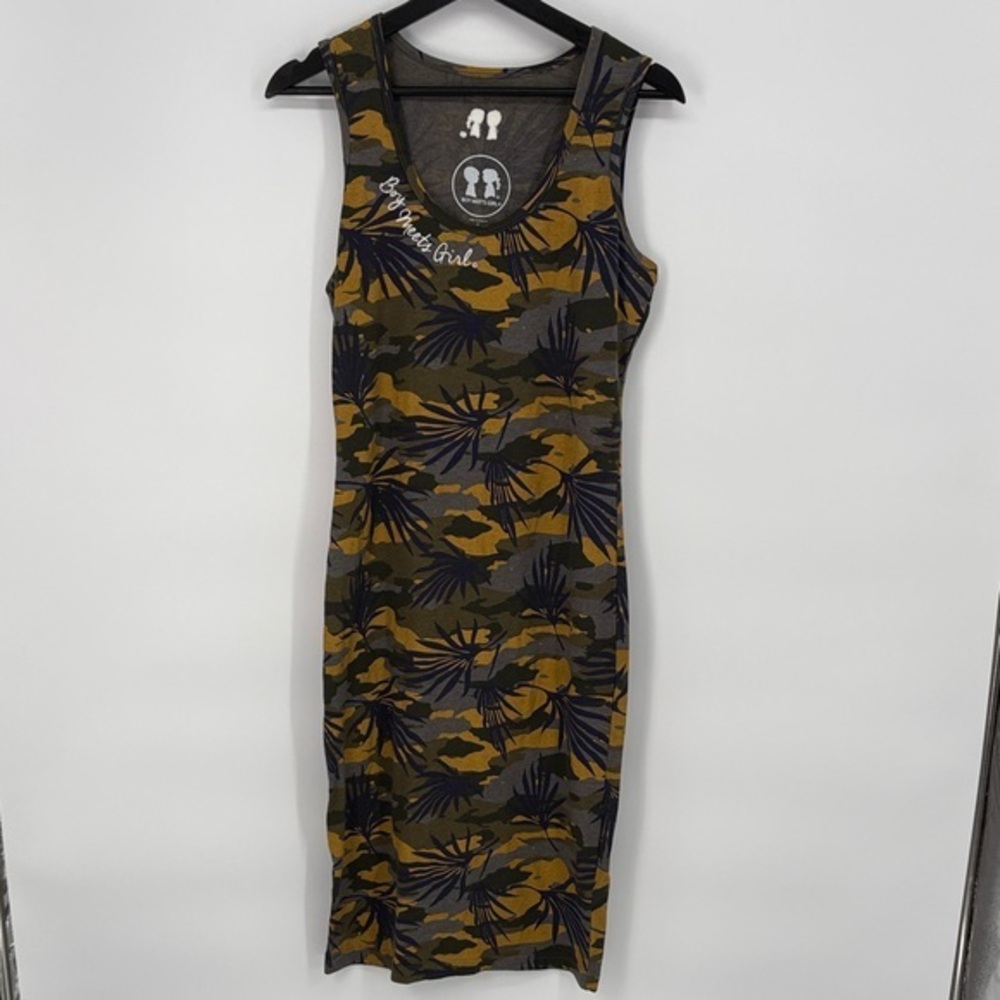 🐌 Boy Meets Girl Camouflage Midi tank Dress